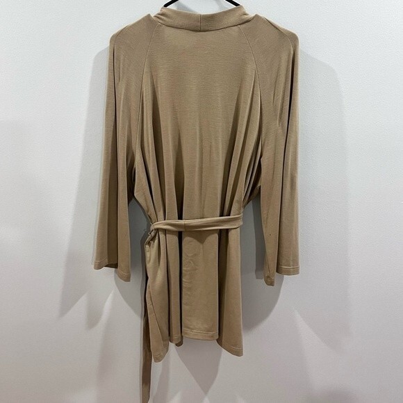Modern Soul mocha tan belted cardigan size 2X - Picture 3 of 5